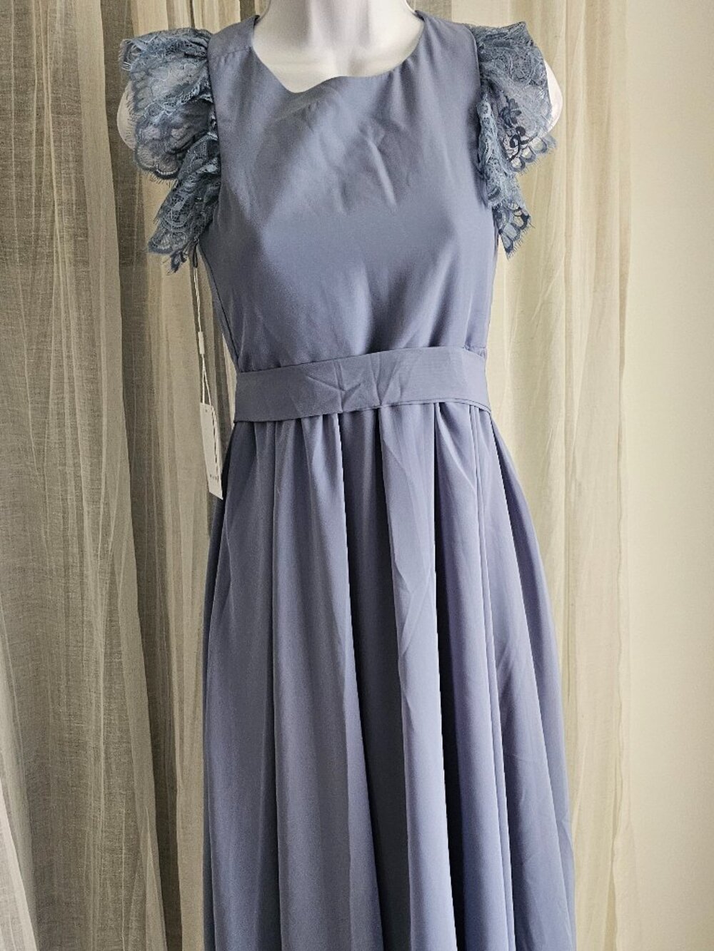 Flower Girl Sleeveless Blue Maxi Dress Fits US 10 Years NWT